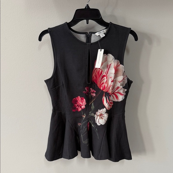 Anthropologie Tops - Anthropologie Maeve Night Watch Peplum Tank Top